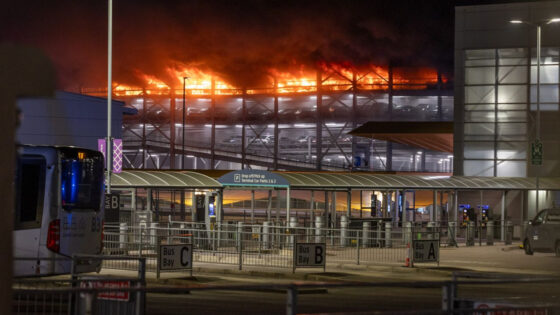 Luton Airport Car Park Fire